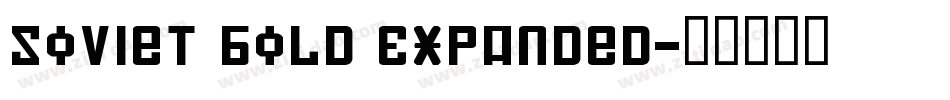 Soviet Bold Expanded字体转换